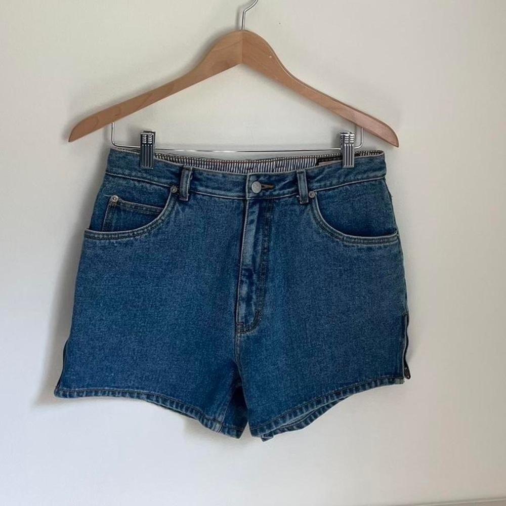 Vintage 90s Cyanide Denim Zipper Shorts